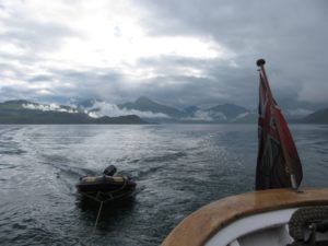 IMG_9027 - comp - Knoydart astern, Malaig ahead. End.